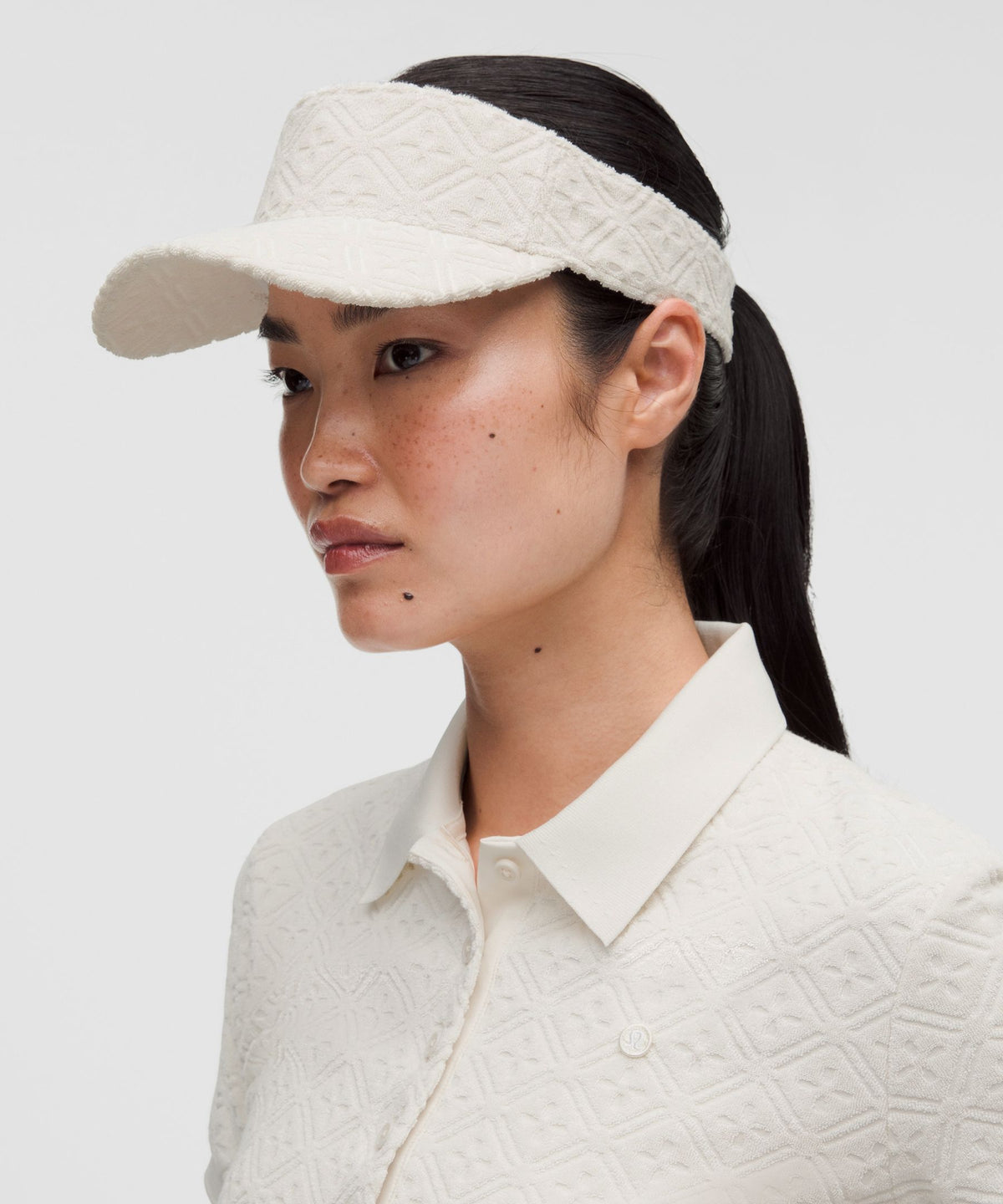 Removable Sweatband Terry Jacquard Visor