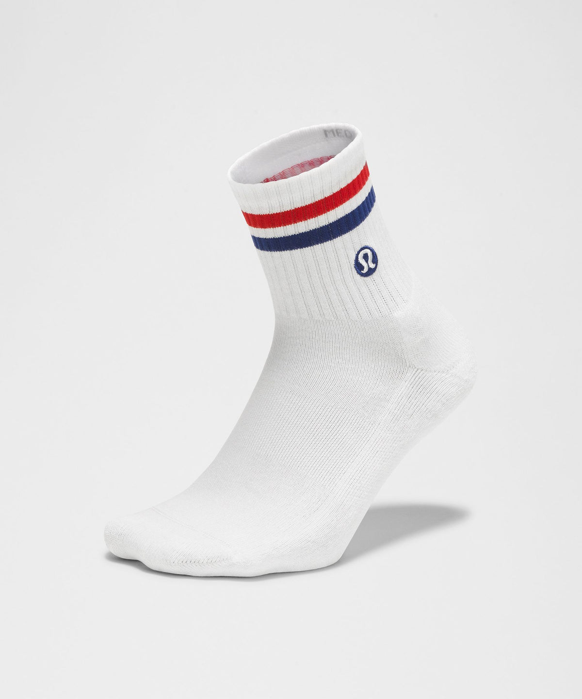 Unisex Daily Essential Quarter SocksStripe