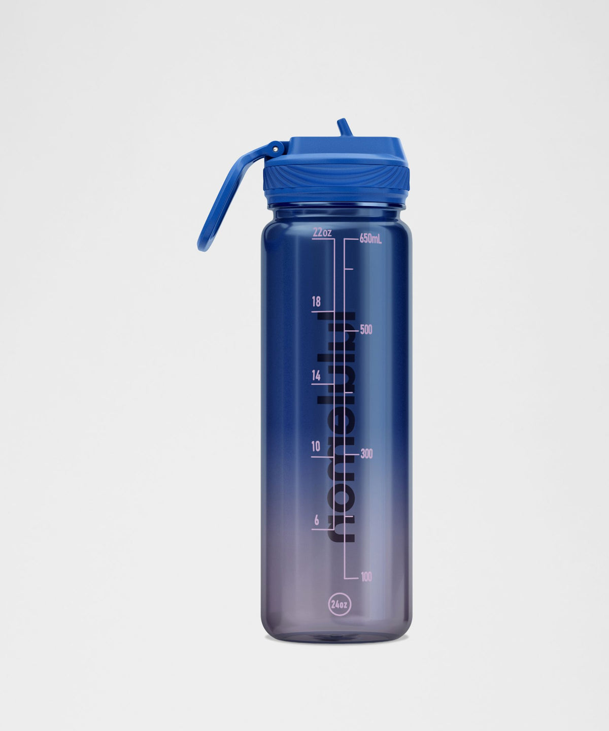 Back to Life Clear Bottle 24ozStraw Lid
