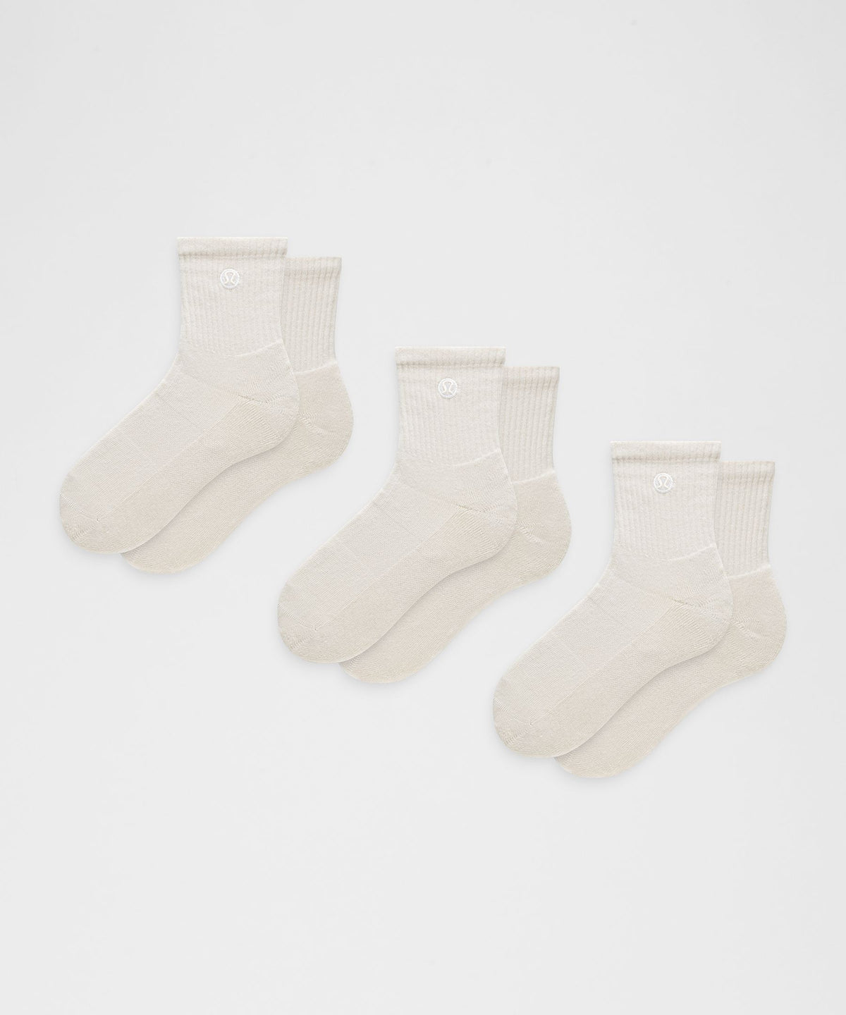 Unisex Daily Essential Quarter Socks3 Pack