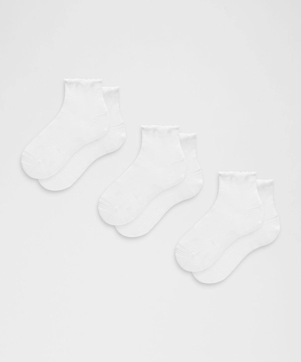 Unisex Power Stride Ankle Socks 3 PackLettuce Edge