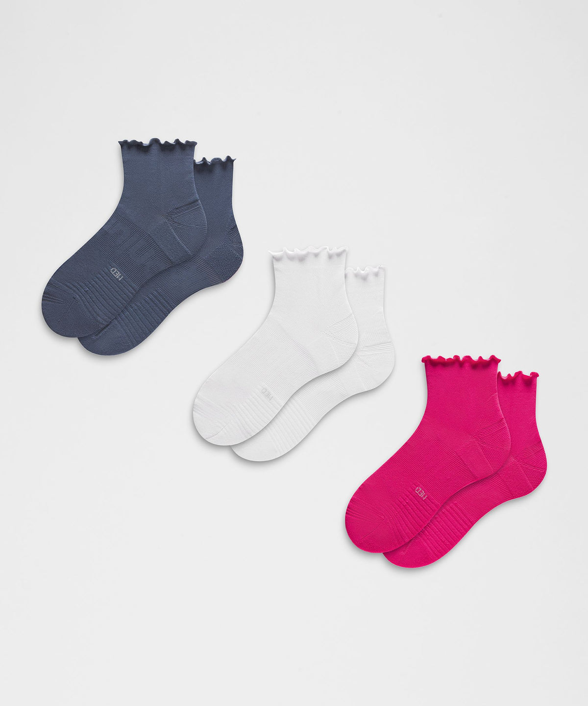 Unisex Power Stride Ankle Socks 3 PackLettuce Edge