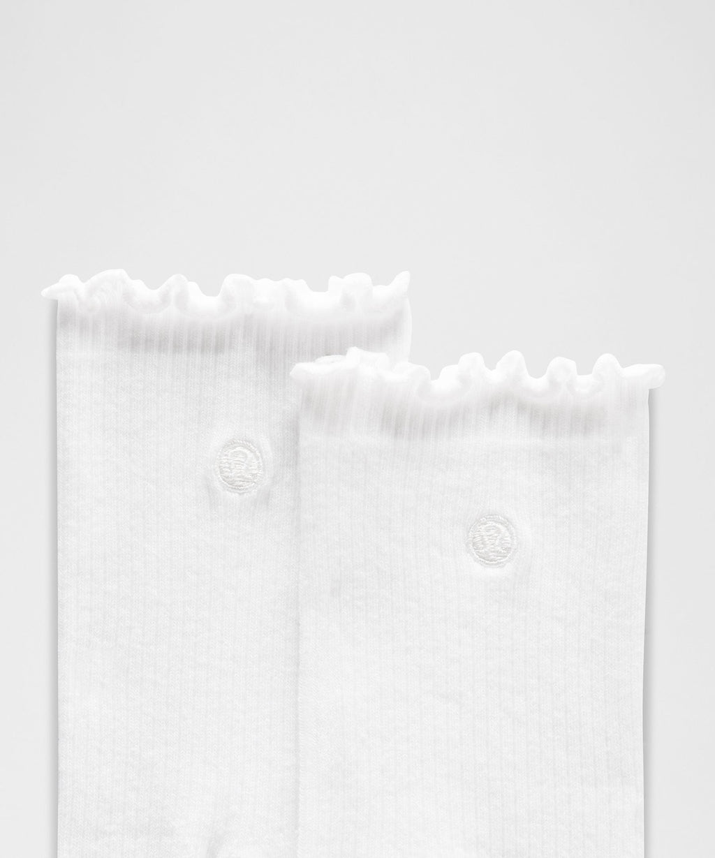 Unisex Lettuce Edge Quarter Socks3 Pack