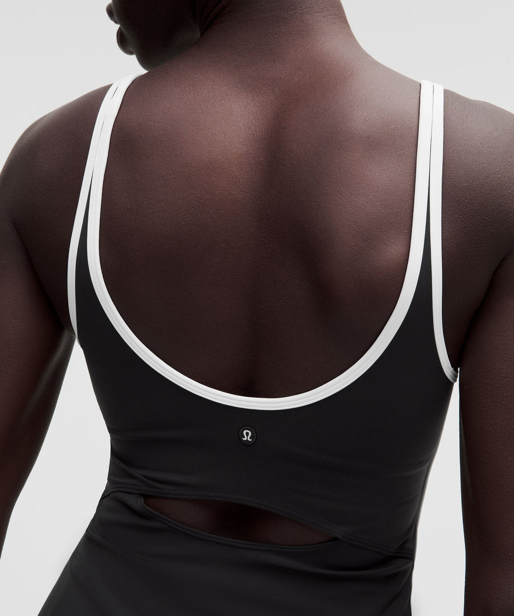 Scoop-Neck Cutout Tennis Dress