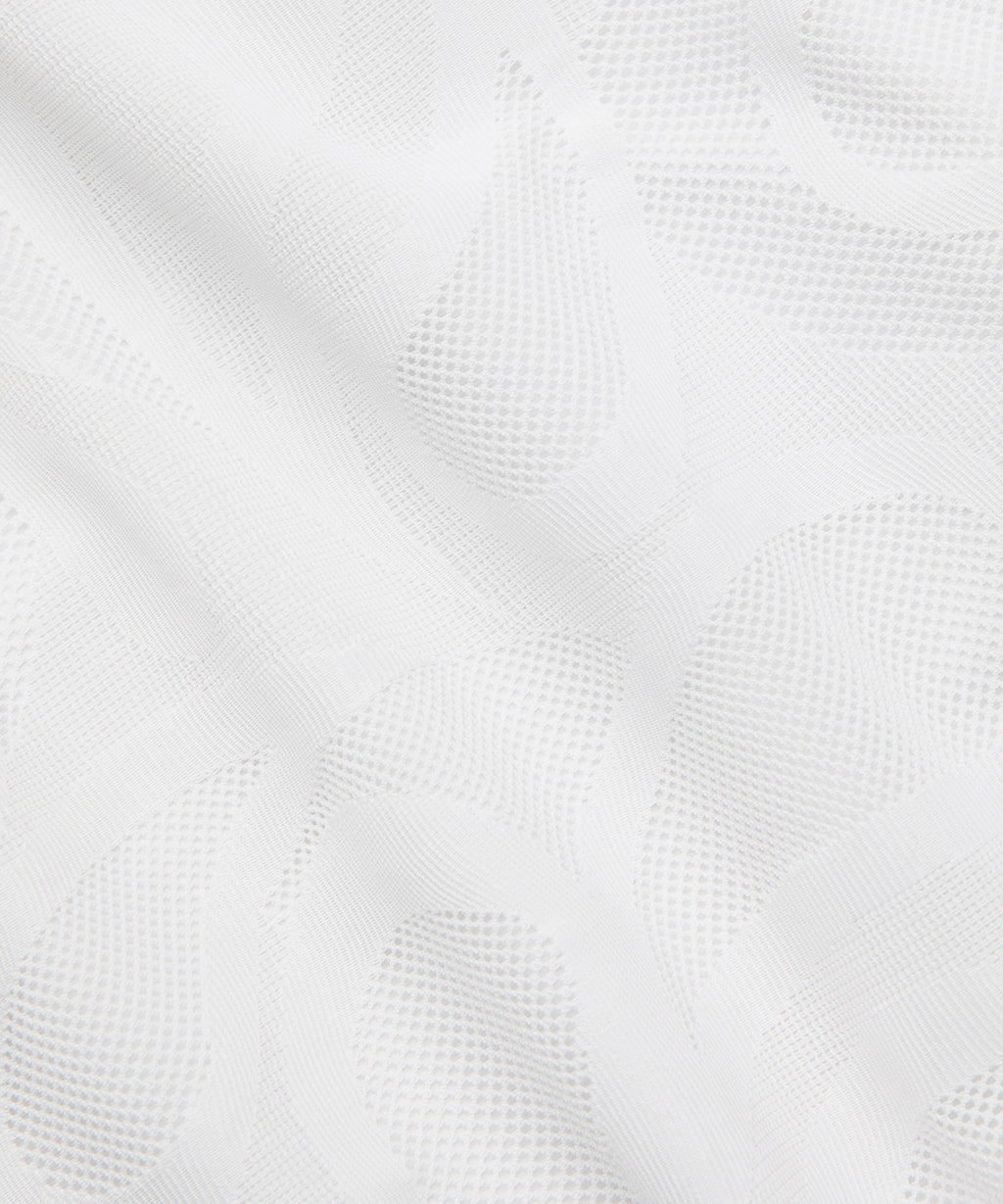 Paisley-Mesh Pleated Tennis Dress