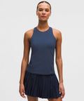 Racerback High-Neck Tennis Tank TopB/C Cup