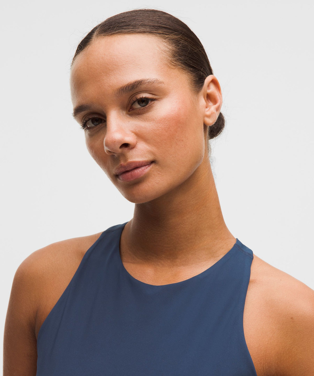 Racerback High-Neck Tennis Tank TopB/C Cup
