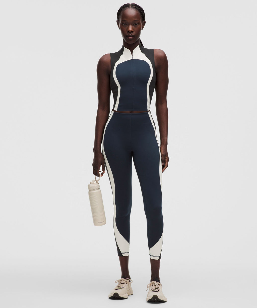 Ultralu™ Zip-Front Cropped Tank Top
