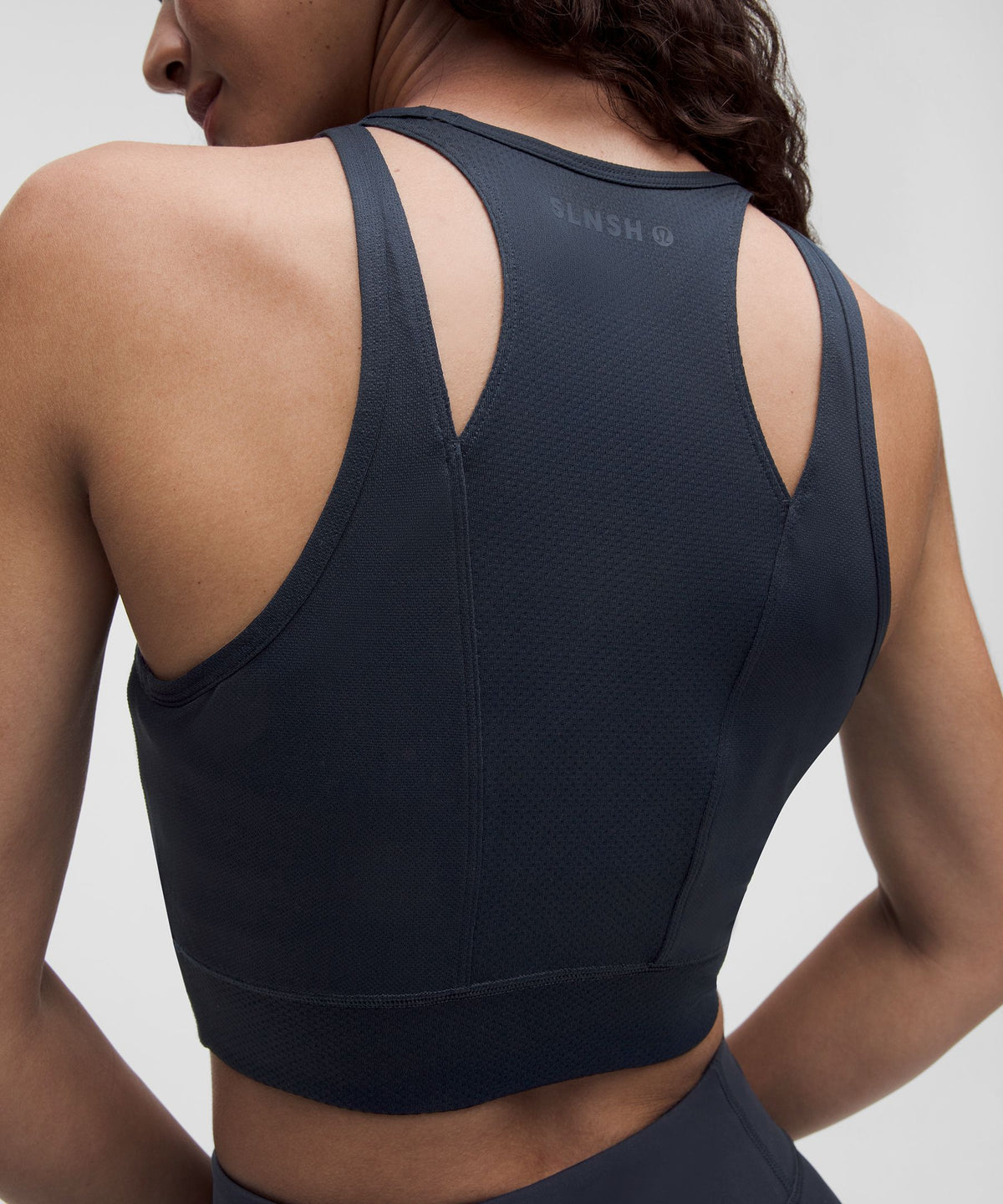Mesh Cut-Out Cropped Tank TopSLNSH Collection