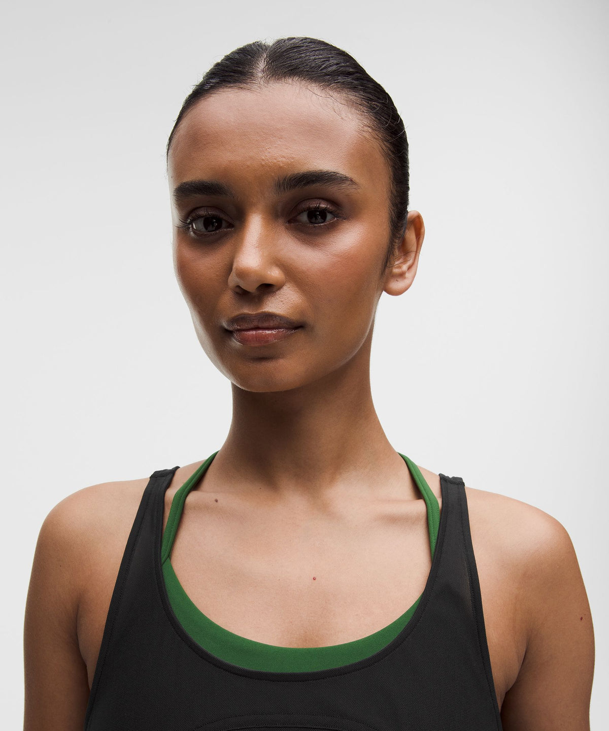 Stretch Mesh Relaxed-Fit Tank Top