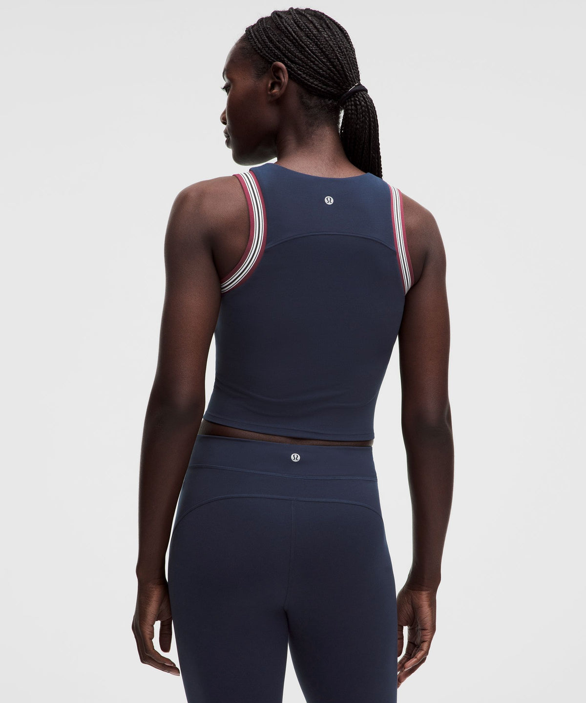 Groove High-Neck Tank TopStripe Trim