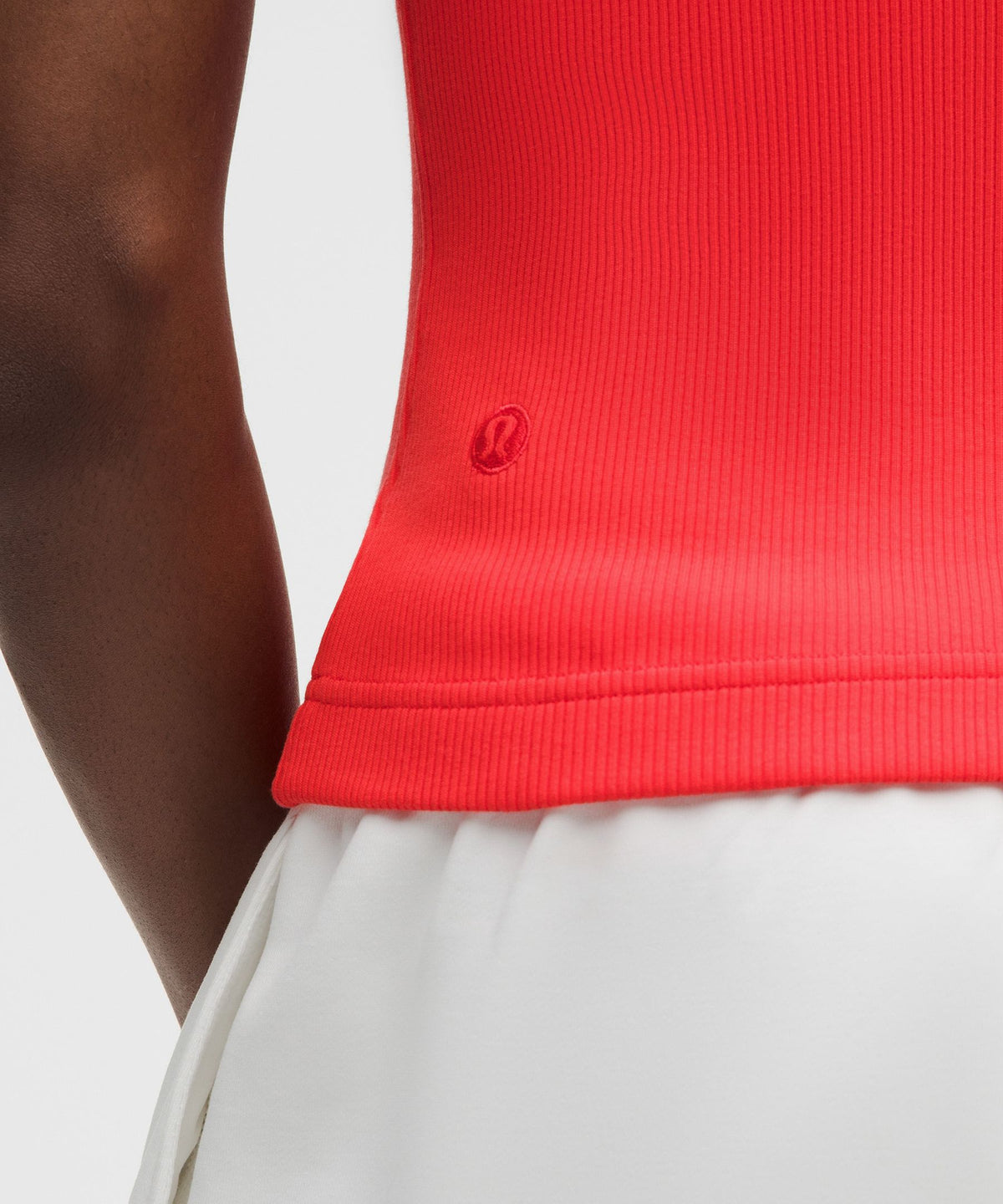 Ribbed Heavyweight Cotton-Blend Racerback Tank Top