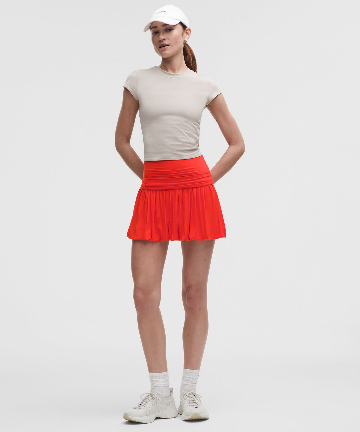 2-in-1 Bubble-Hem Mini Dress