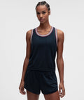 Seamless Stripe Trim Tank Top