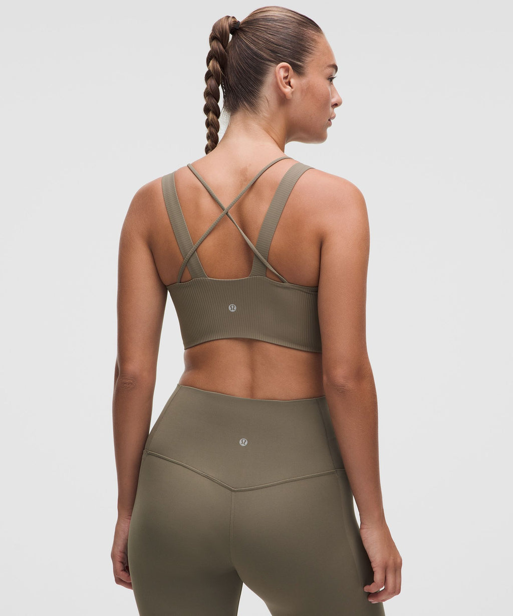 Like a Cloud Ribbed Longline BraLight Support, D/DD Cup