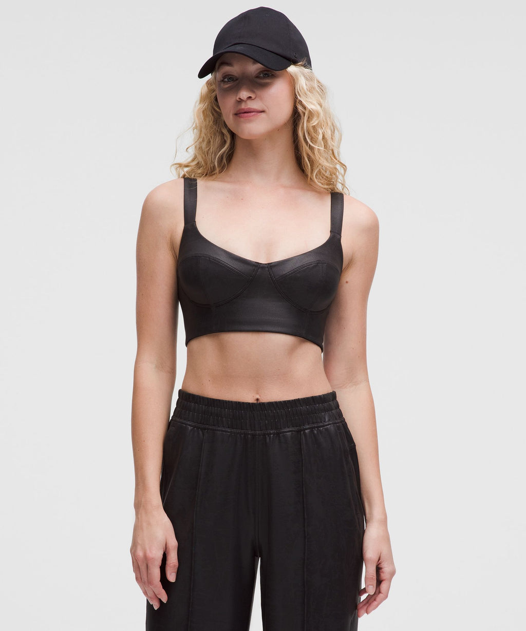 Everlux Longline Workout Bra Light Support, A/B CupMatte Foil