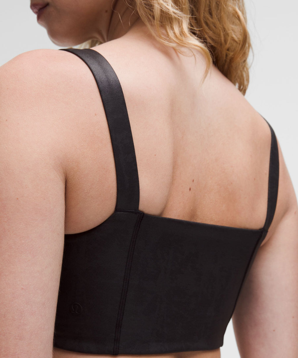 Everlux Longline Workout Bra Light Support, A/B CupMatte Foil