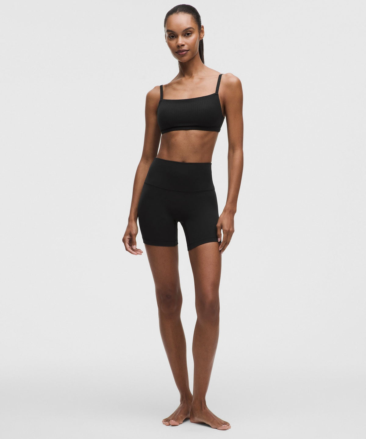 Ribbed Cami-Strap BraLight Support, B/C Cup