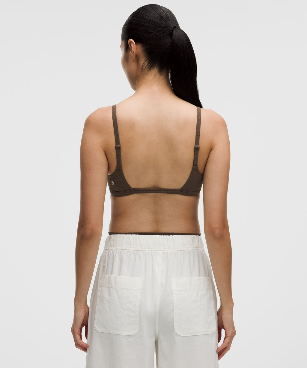 Ribbed Cami-Strap BraLight Support, B/C Cup