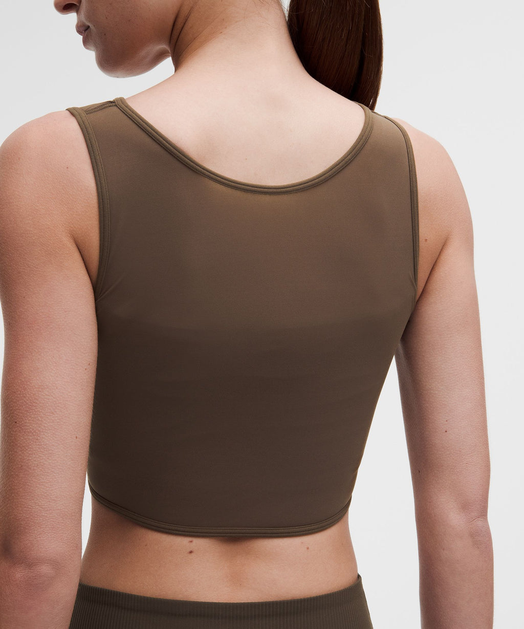 Bend This Mesh Bandeau and V-Neck BraLight Support, A–C Cups