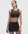 Mesh Crossback Sports BraB/C Cup