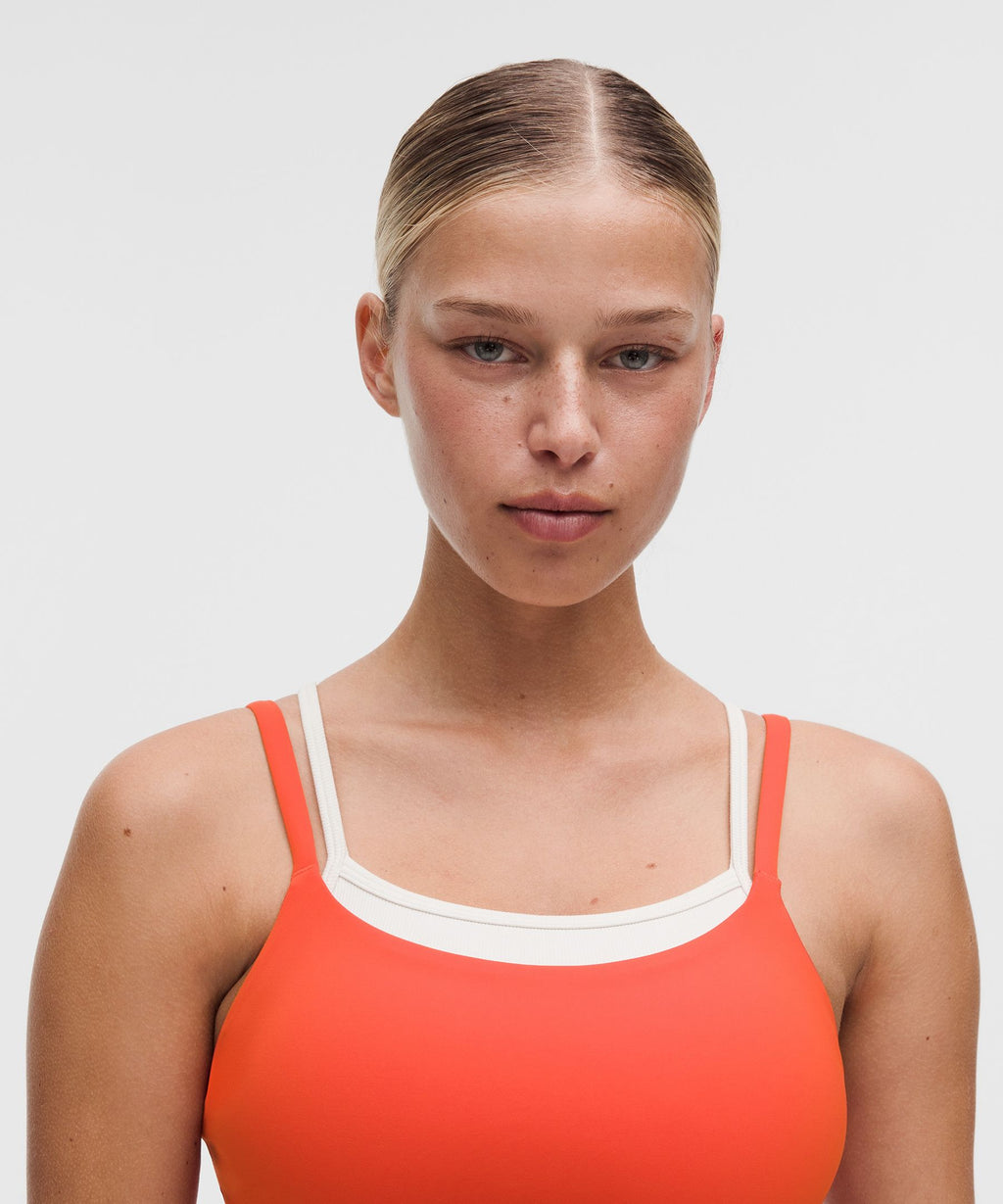 Layered Cami-Strap BraLight Support, C/D Cup