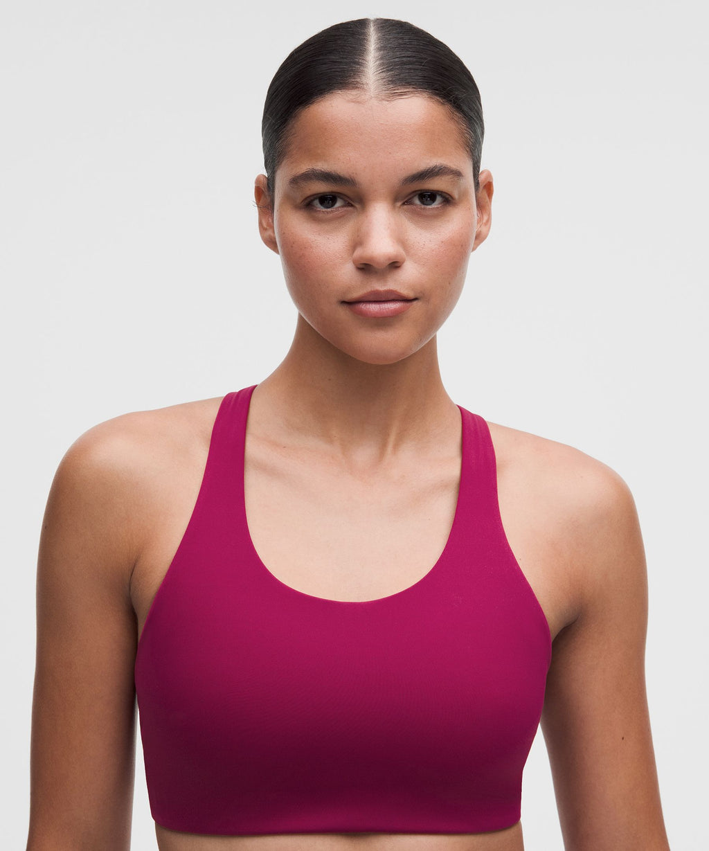 Back Pocket Racerback Run BraMedium Support, B/C Cup
