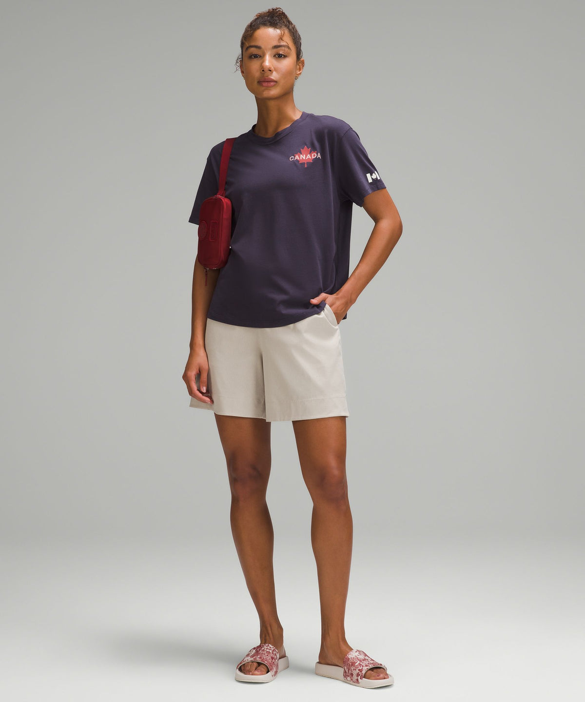 Team Canada Women's Cotton Jersey Graphic T-ShirtCPC Logo