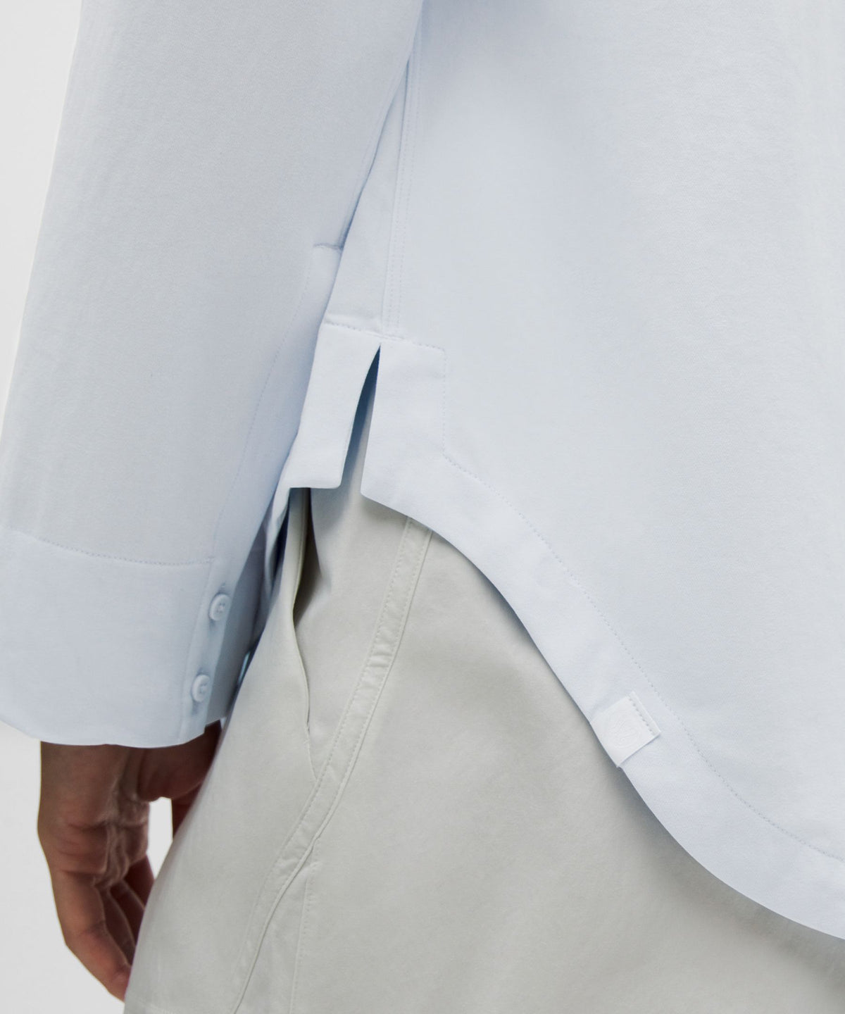 Long Button-Front Shirt