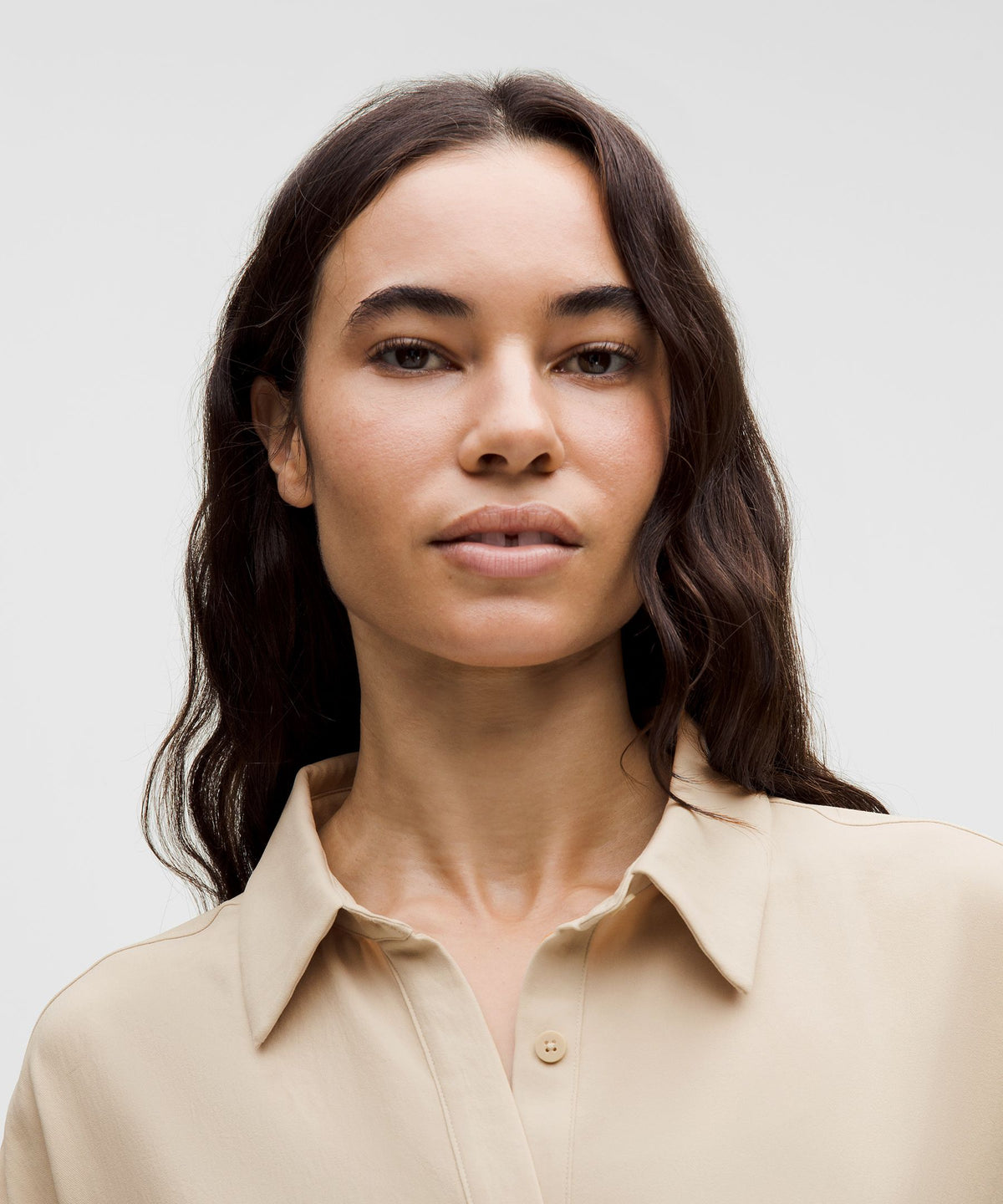 Long Button-Front Shirt