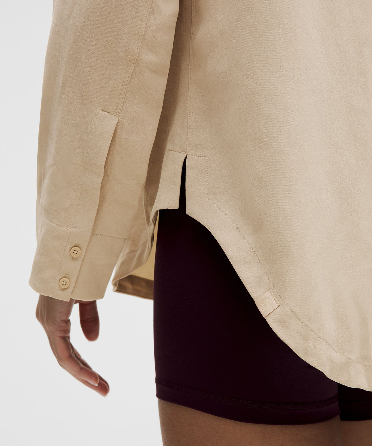 Long Button-Front Shirt