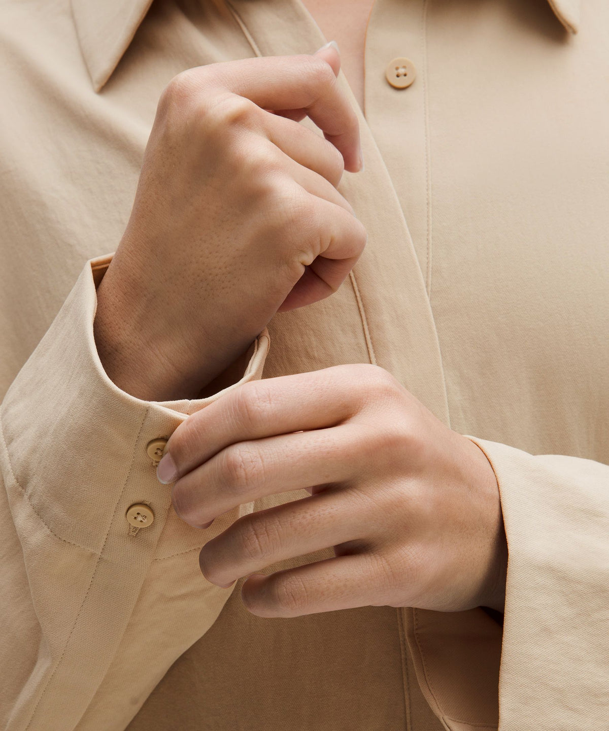 Long Button-Front Shirt