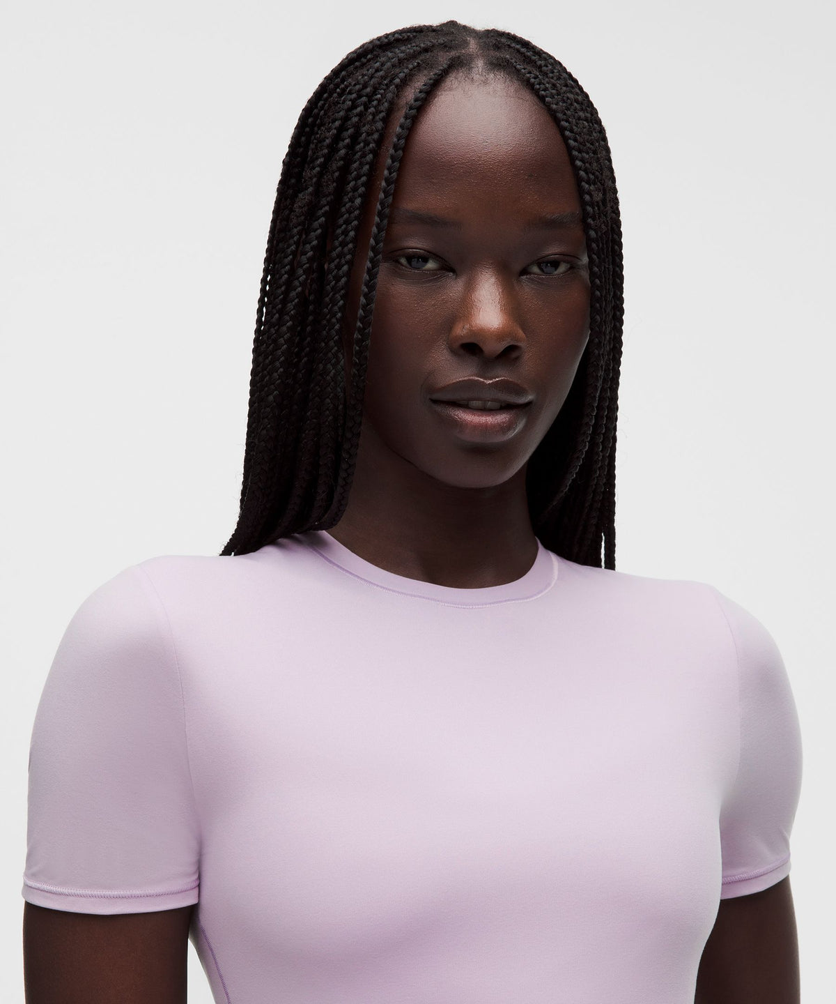 Wundermost Ultra-Soft Nulu Crewneck Cropped T-Shirt