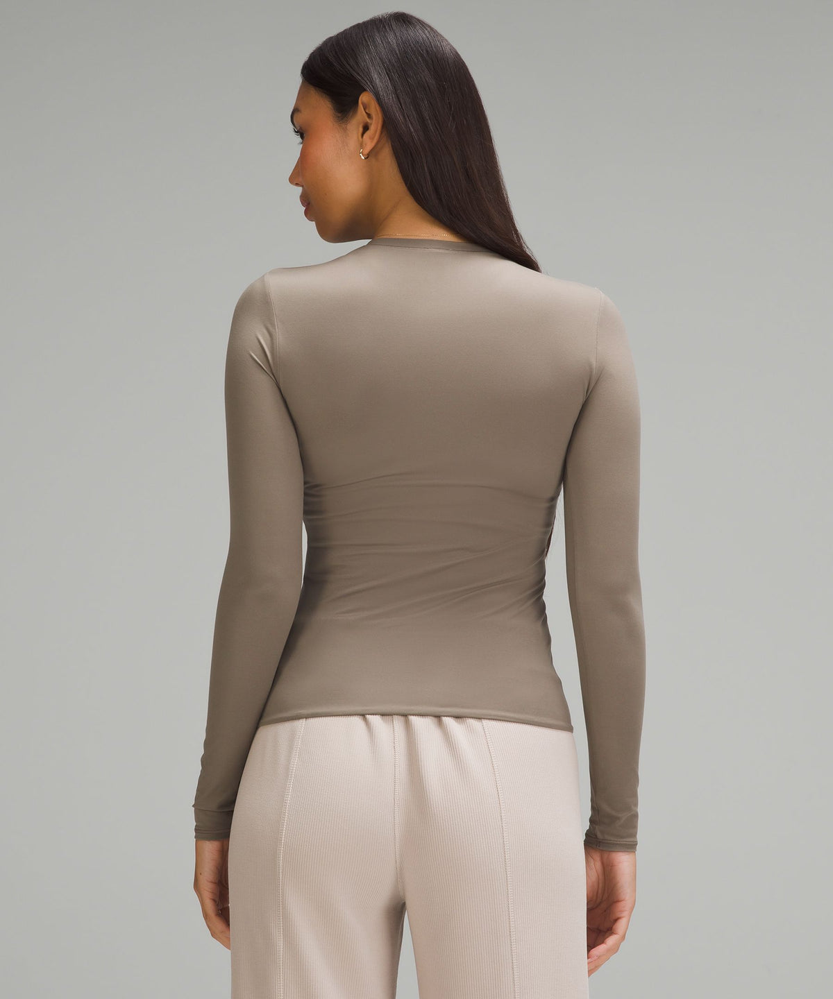 Wundermost Ultra-Soft Nulu Crewneck Long-Sleeve Shirt