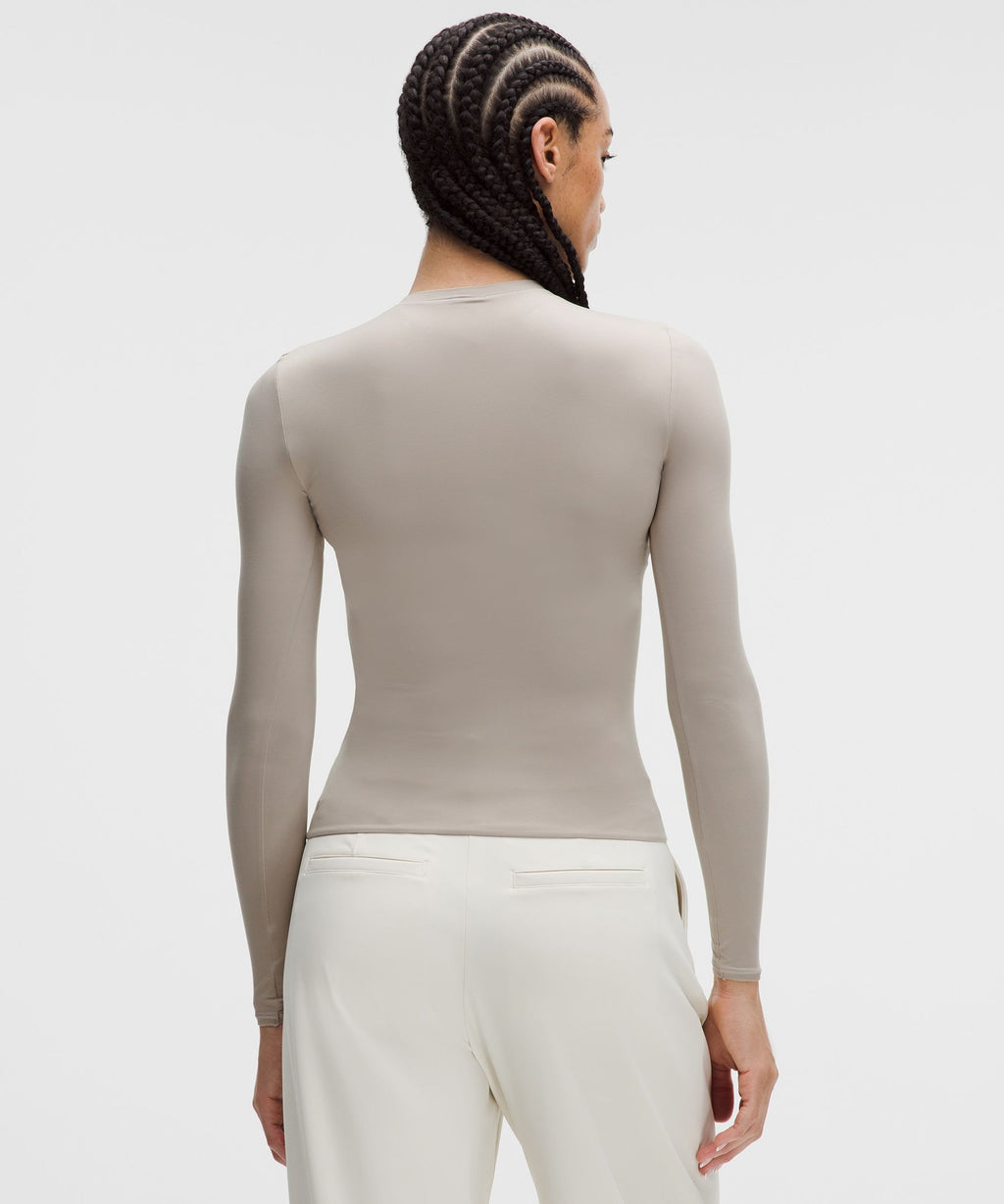 Wundermost Ultra-Soft Nulu Crewneck Long-Sleeve Shirt