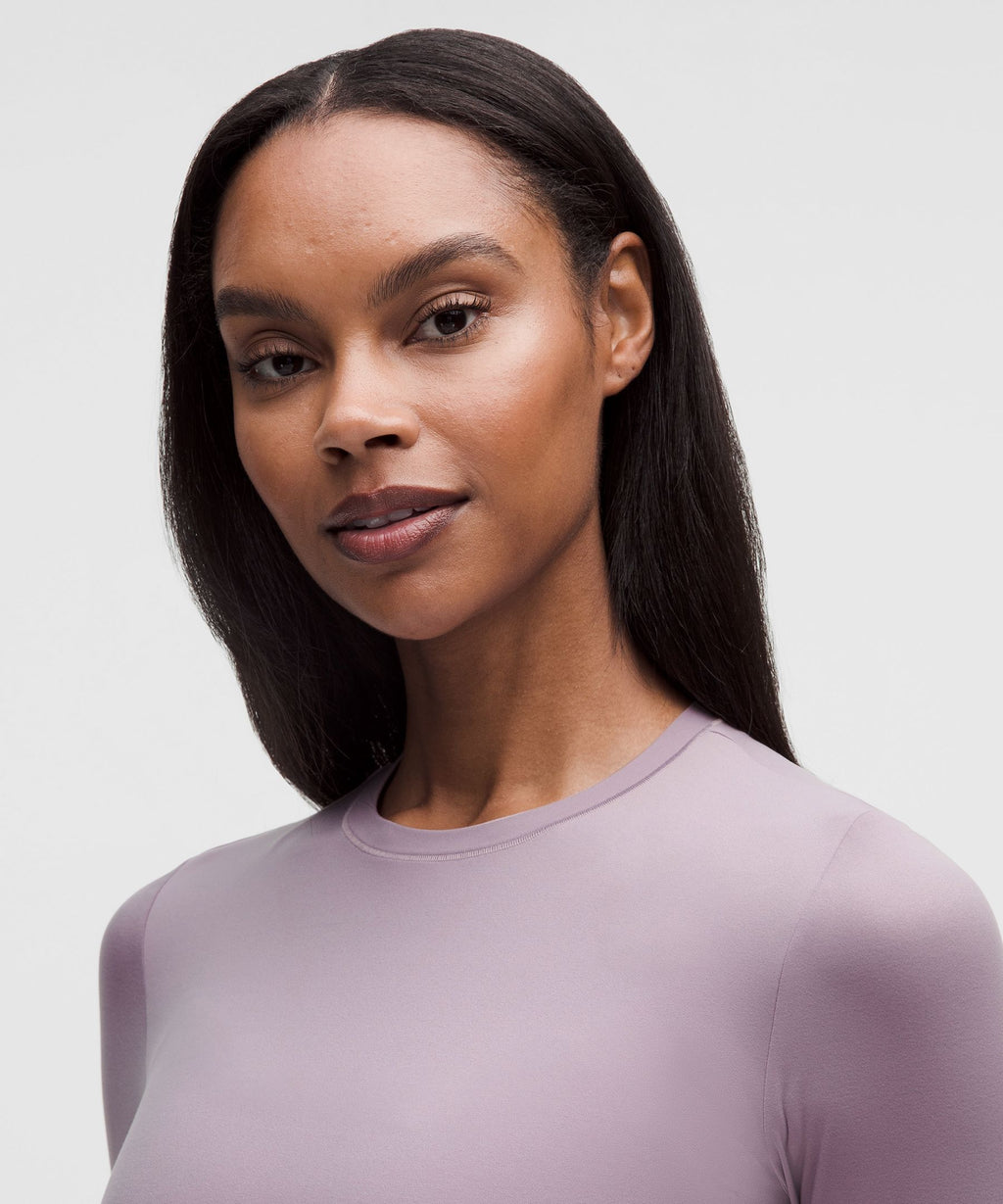 Wundermost Ultra-Soft Nulu Crewneck Long-Sleeve Shirt
