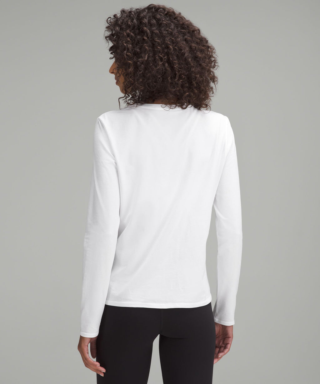 Organic Cotton Crewneck Long-Sleeve Shirt