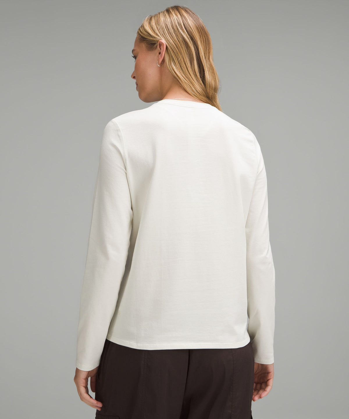 Organic Cotton Crewneck Long-Sleeve Shirt