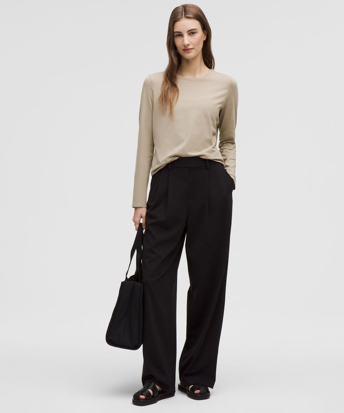 Organic Cotton Crewneck Long-Sleeve Shirt