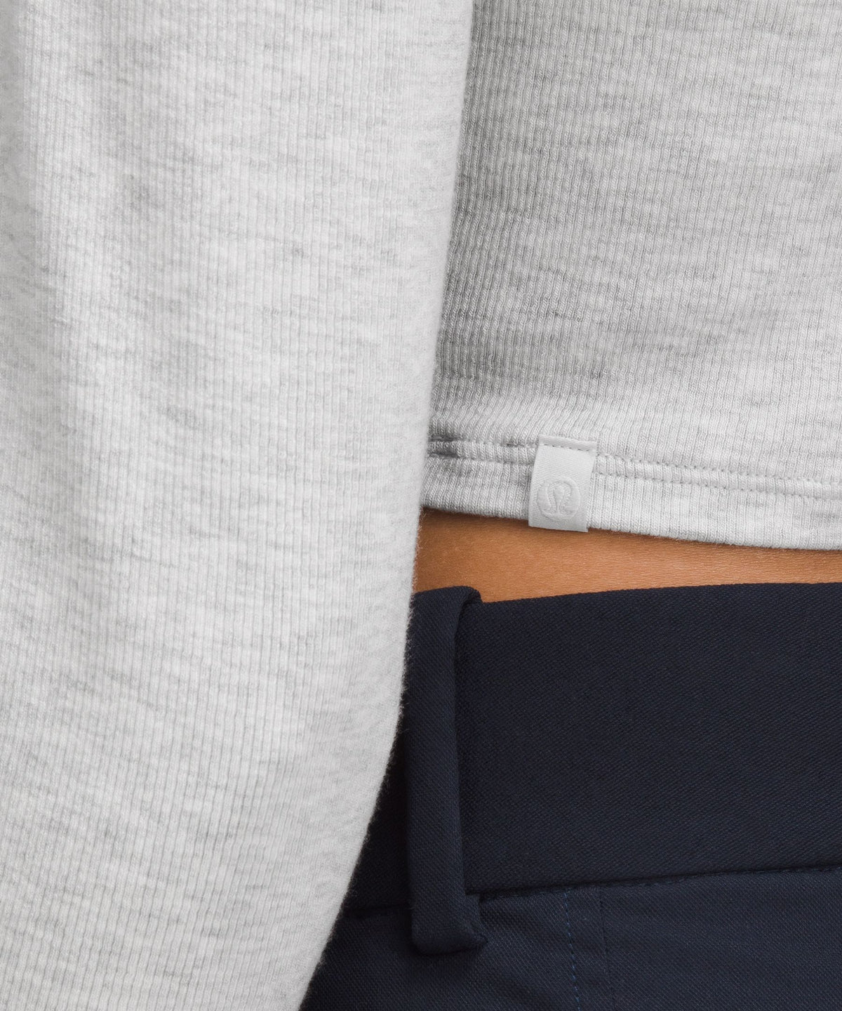 Hold Tight Straight-Hem Cropped Long-Sleeve Shirt