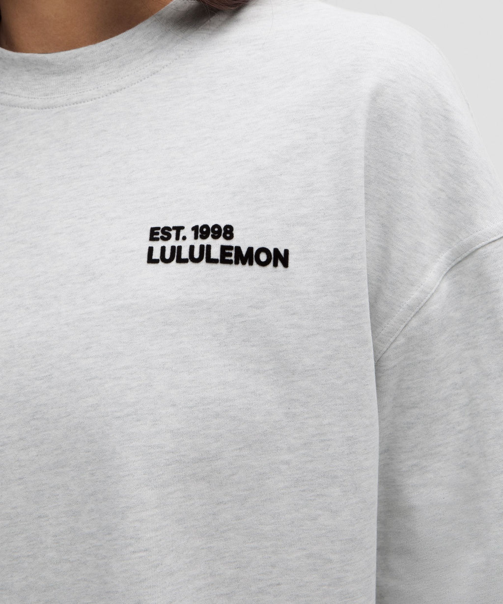 Heavyweight Cotton Crewneck Long-Sleeve Shirt