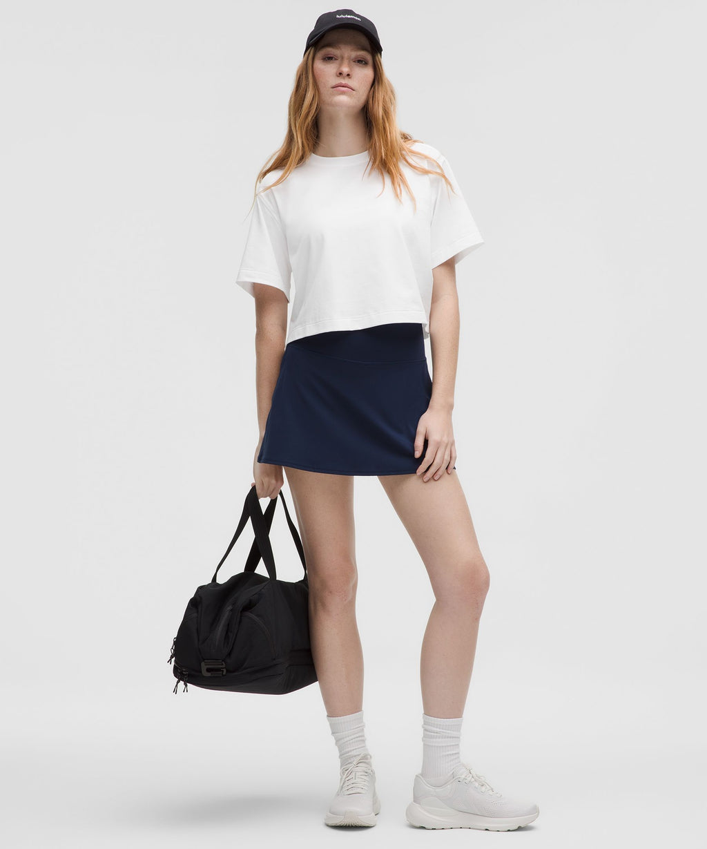 All Yours Organic Cotton-Blend Cropped T-Shirt