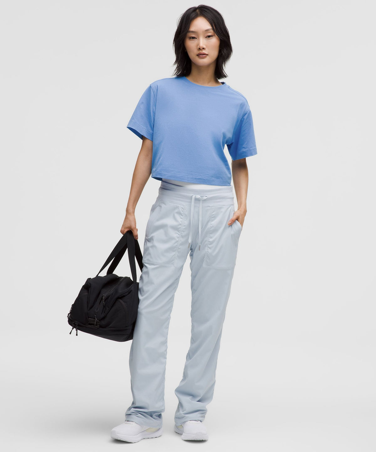 All Yours Organic Cotton-Blend Cropped T-Shirt