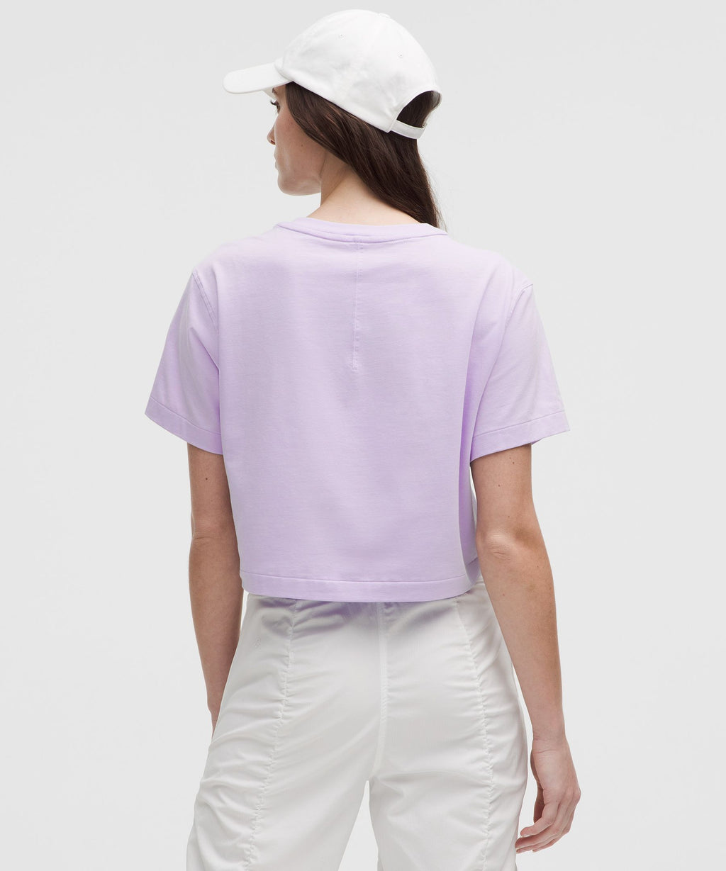 All Yours Organic Cotton-Blend Cropped T-Shirt