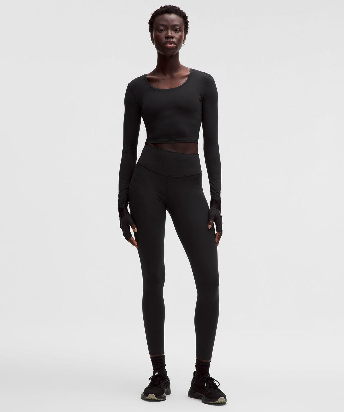 Unrestricted Power Cropped Long-Sleeve Shirt