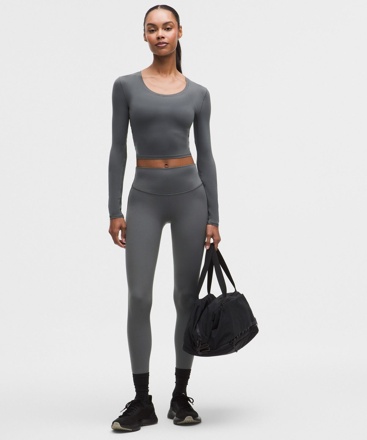 Unrestricted Power Cropped Long-Sleeve Shirt