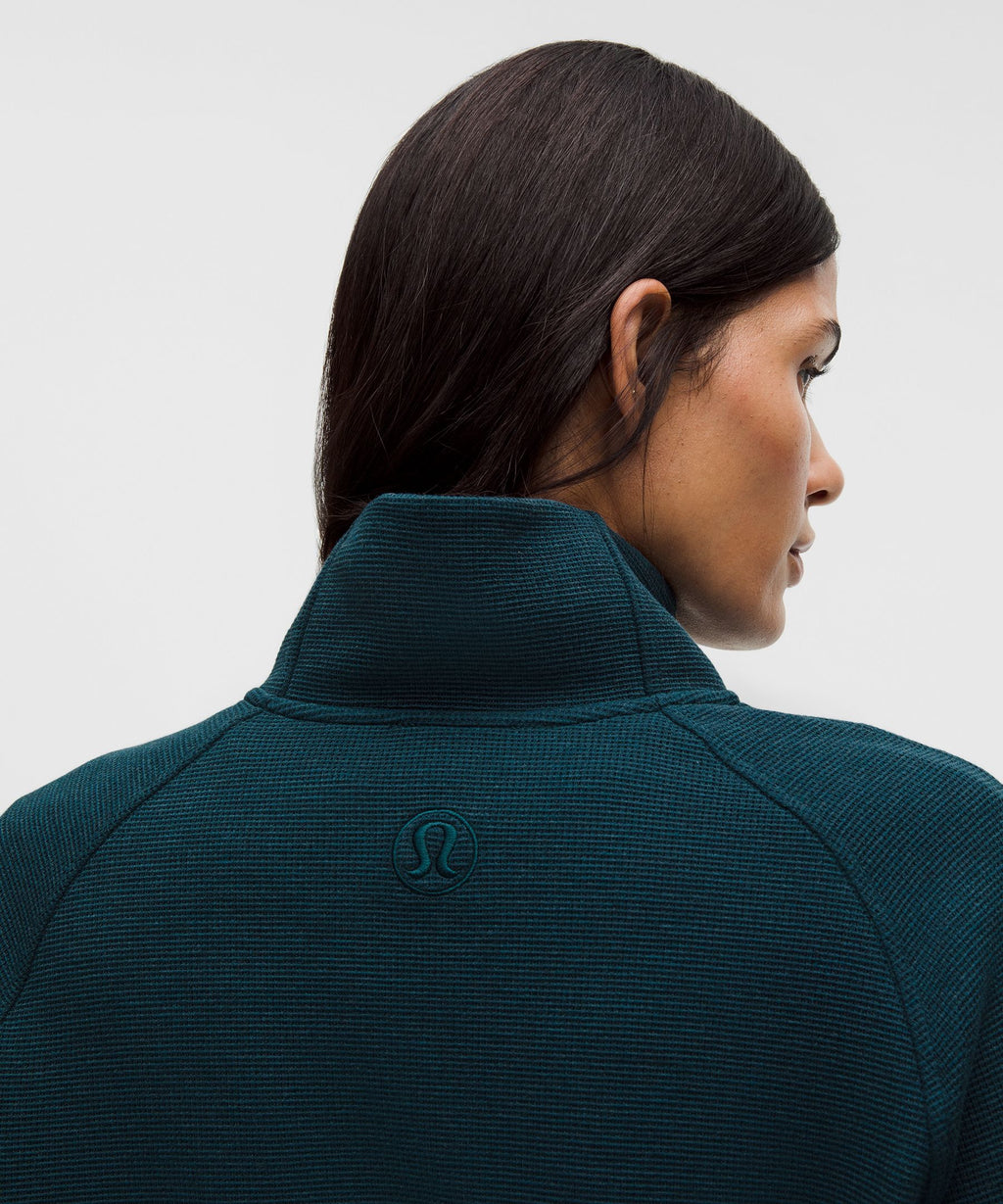 Scuba Cropped Funnel-Neck Half ZipWaffle