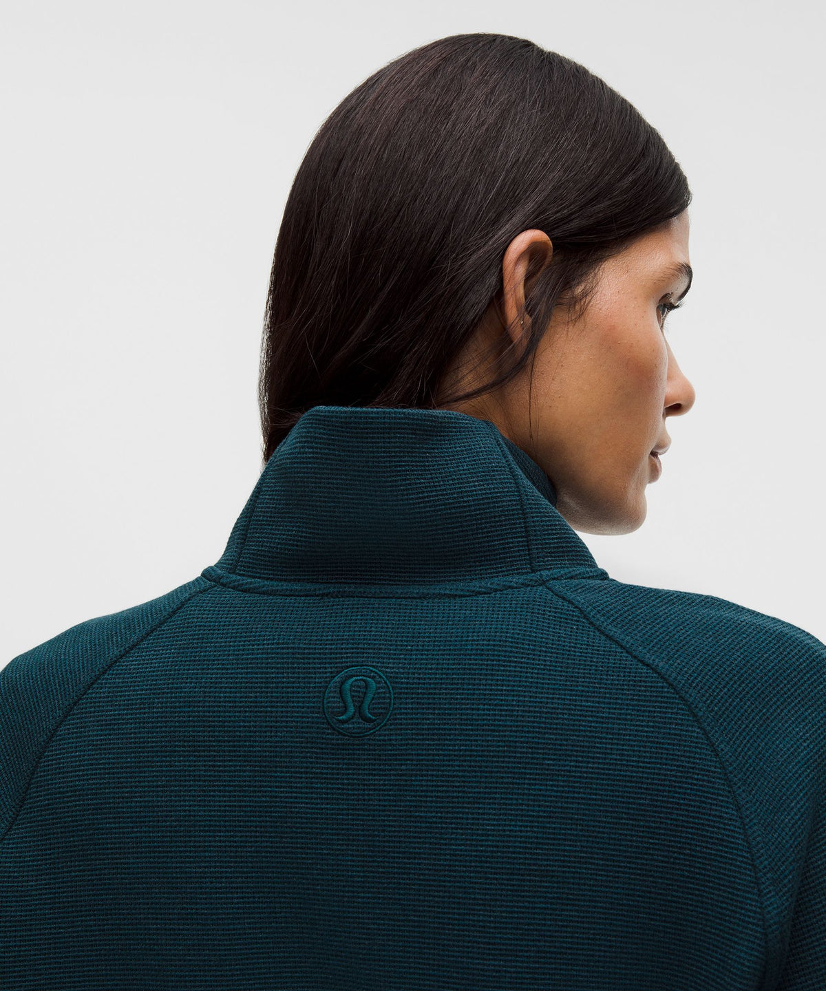 Scuba Cropped Funnel-Neck Half ZipWaffle