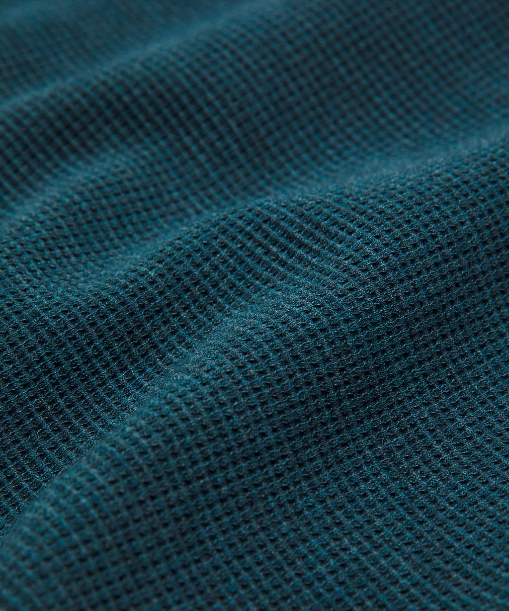 Scuba Cropped Funnel-Neck Half ZipWaffle
