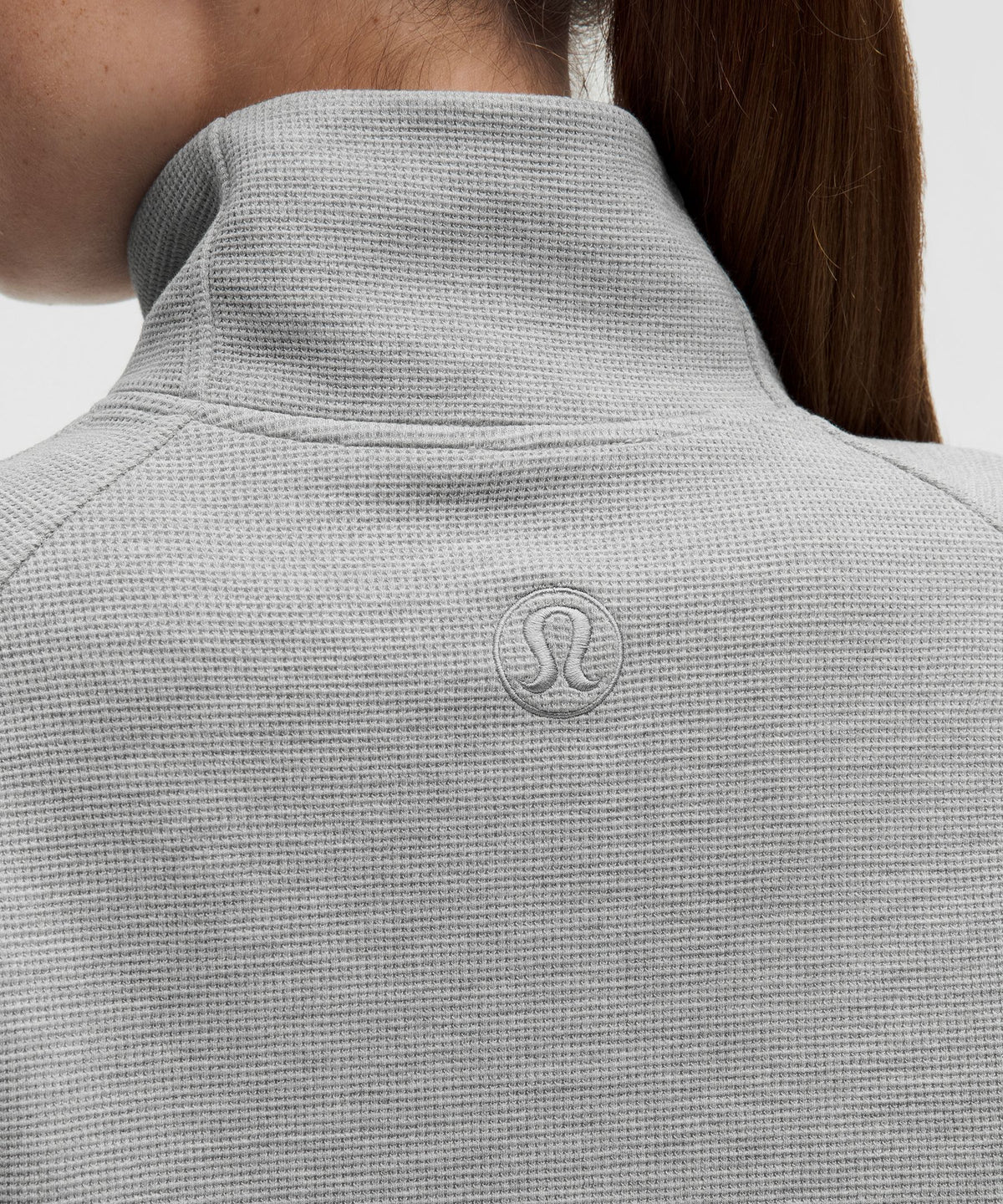 Scuba Cropped Funnel-Neck Half ZipWaffle